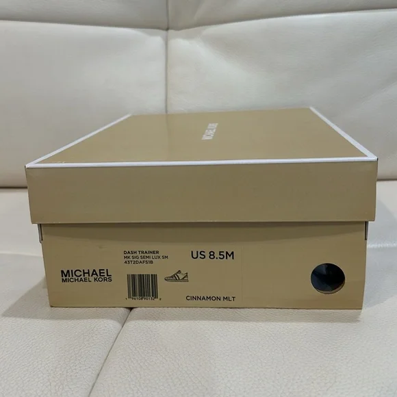 NIB MICHAEL KORS PINK WOMENS Dash Logo and Mesh Trainer SIZES 8.5, CINNAMON - Picture 10 of 14